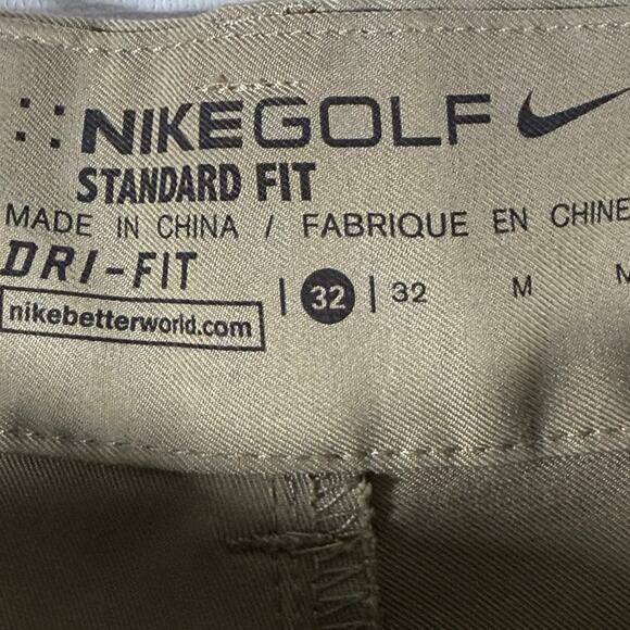 Nike Golf Dri-FIT Khaki Shorts Men’s 32 Standard Fit Performance Beige - Picture 4 of 8